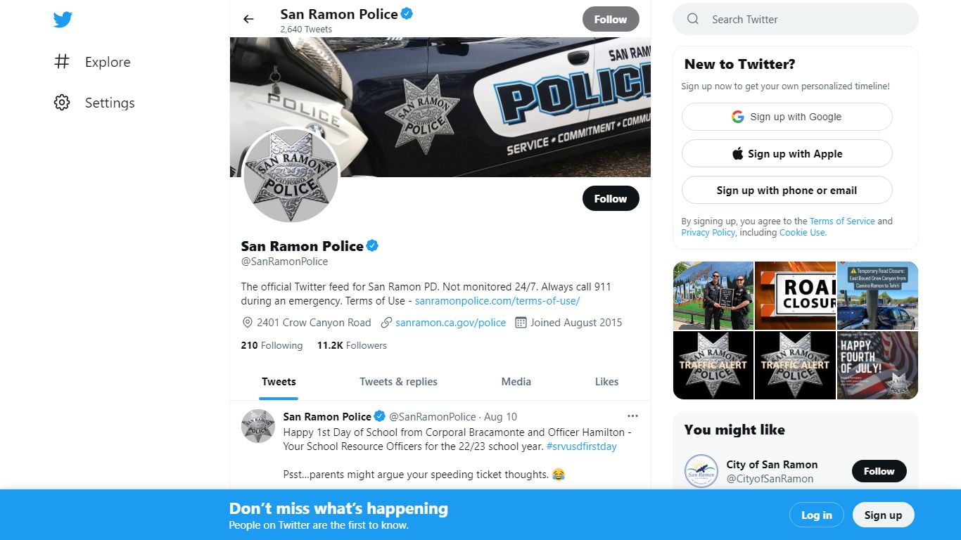 San Ramon Police (@SanRamonPolice) / Twitter